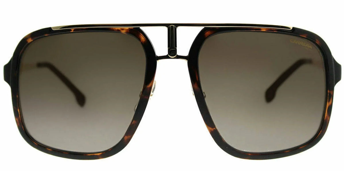 Carrera Men'S Havana/Gold-Tone Navigator Sunglasses - Ca1004S-02Ik-Ha
