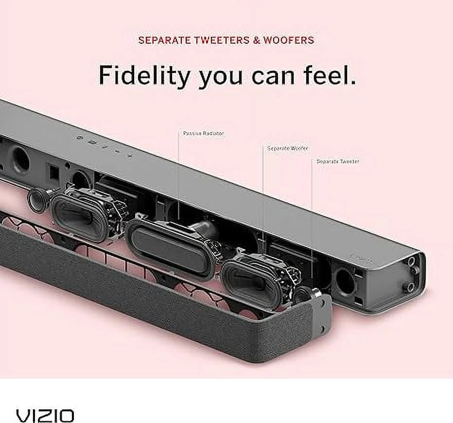 Dolby Atmos Sound Box DTS:X M-Series Subwoofer - Black 2.1 Open M215A Wireless Bar VIZIO