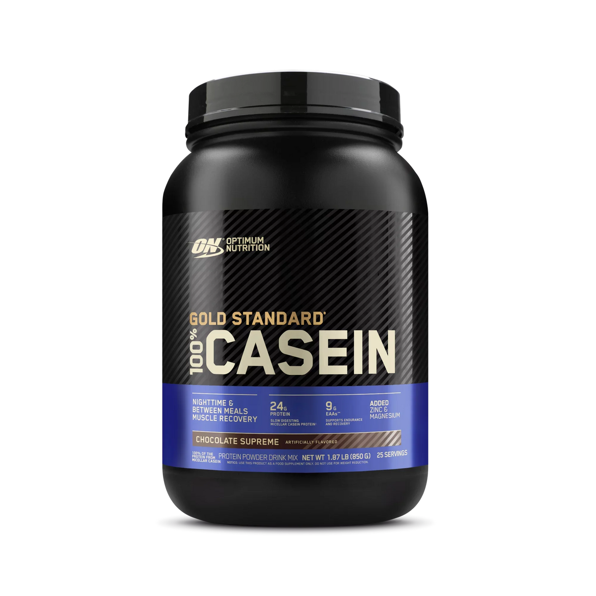 Optimum Nutrition, Gold Standard 100% Casein, 24 G Protein Powder, Chocolate Supreme, 1.87 Lb, 25 Servings