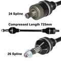 15 Rear 14 Right 13 Axle CV ArmorTech Can-Am 12 +6" fits Extended 1000 Renegade