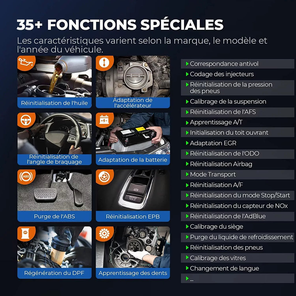 Car Diagnostic Scan Tool Topdon Phoenix Plus Obd2 Scanner Bi-Directional Advanced Ecu Coding, Key Matching,34 Reset Services
