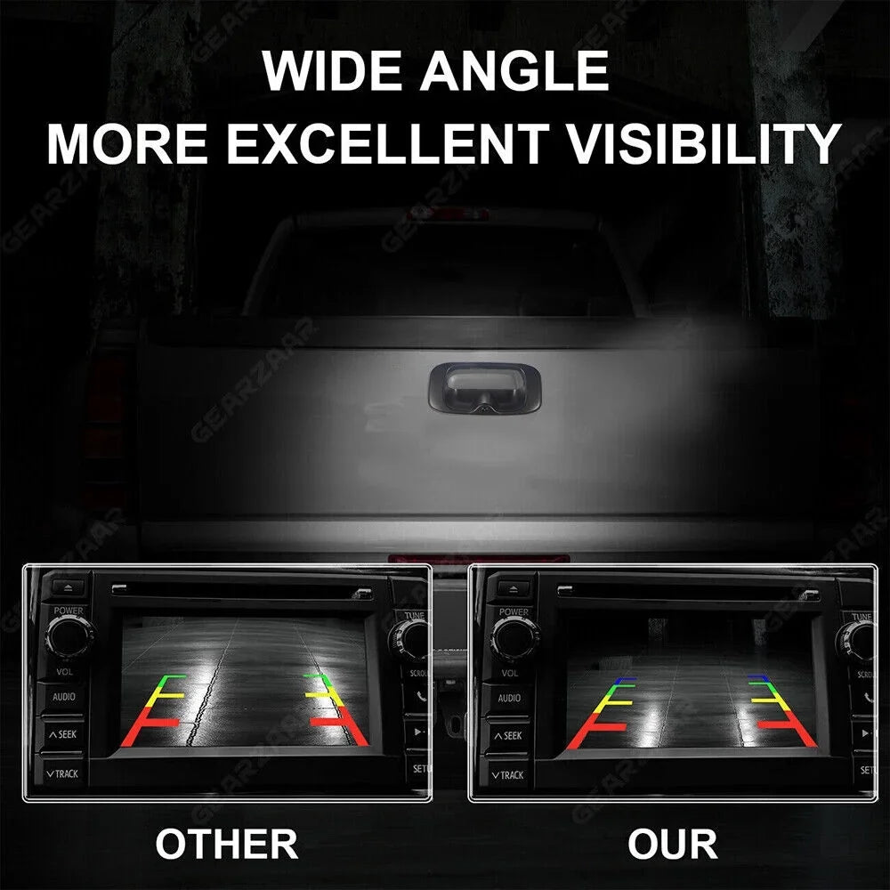 Kingfurt Night Vision Waterproof High Resolution Chevy Gmc Silverado/Sierra Rear View Backup Camera