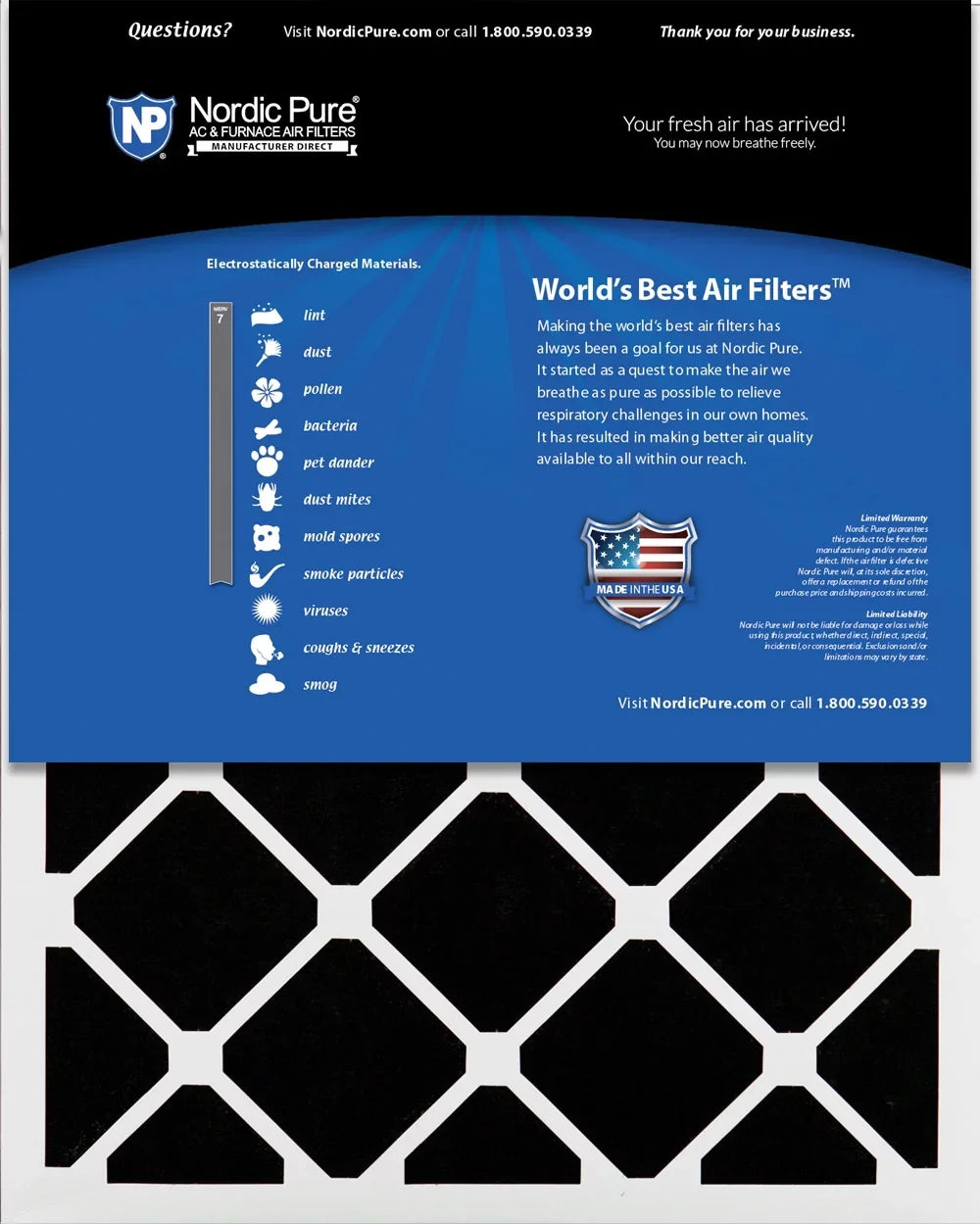 Filters (11_1/2x19_1/2) 7 Plus Carbon MERV Air Pleated Pack 3 12x20x1