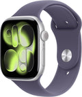 Apple Watch Series 11 Gps 42 Mm Smartwatch, Koperta Z Aluminium Kolor Niedościgniona Czerń, Pasek Sportowy Kolor Czarny - S/M. Wynik Snu, Monitor Fitn
