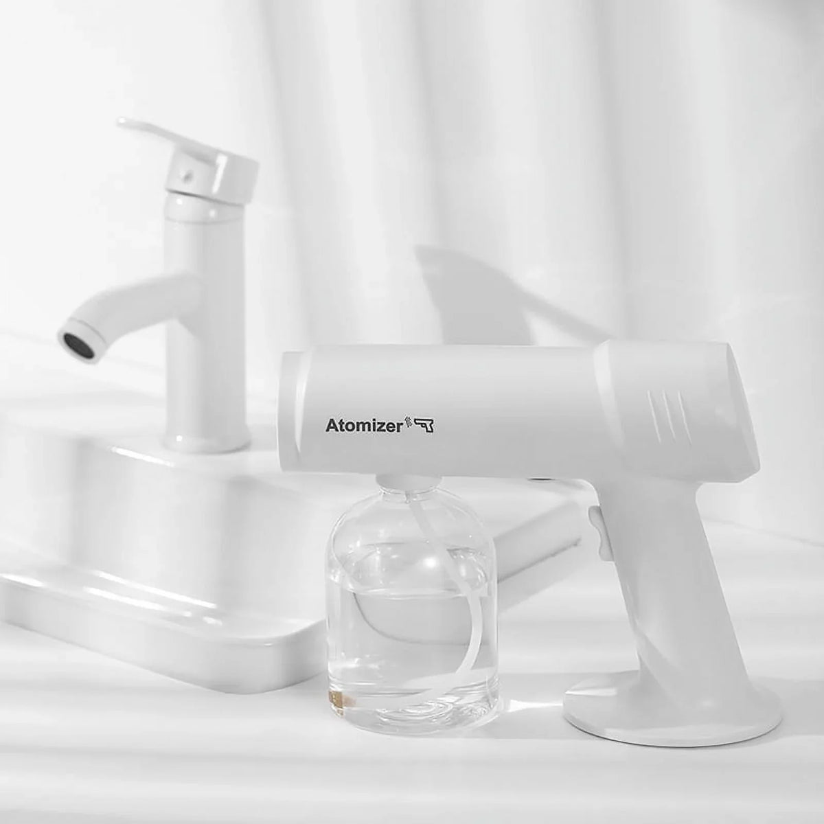 New 500Ml Wireless Charging Nano Atomization Disinfection Spray Sprayer Sanitizer Machine Ce Household Portable Sprayer Machine Azure Illuminator Steam Spray Disinfection Large Capacity Wide Range Of Uses