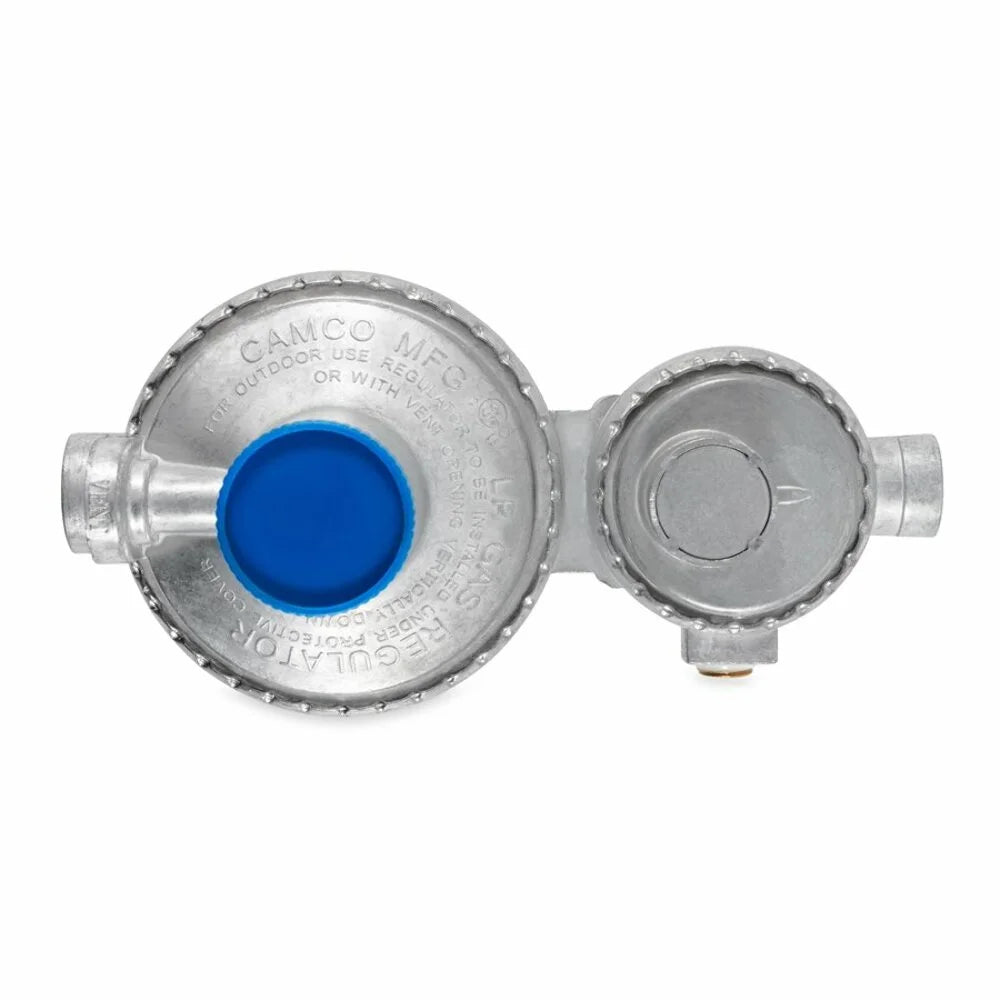 Camco Vertical 2-Stage Rv Propane Regulator - Silver (59313)