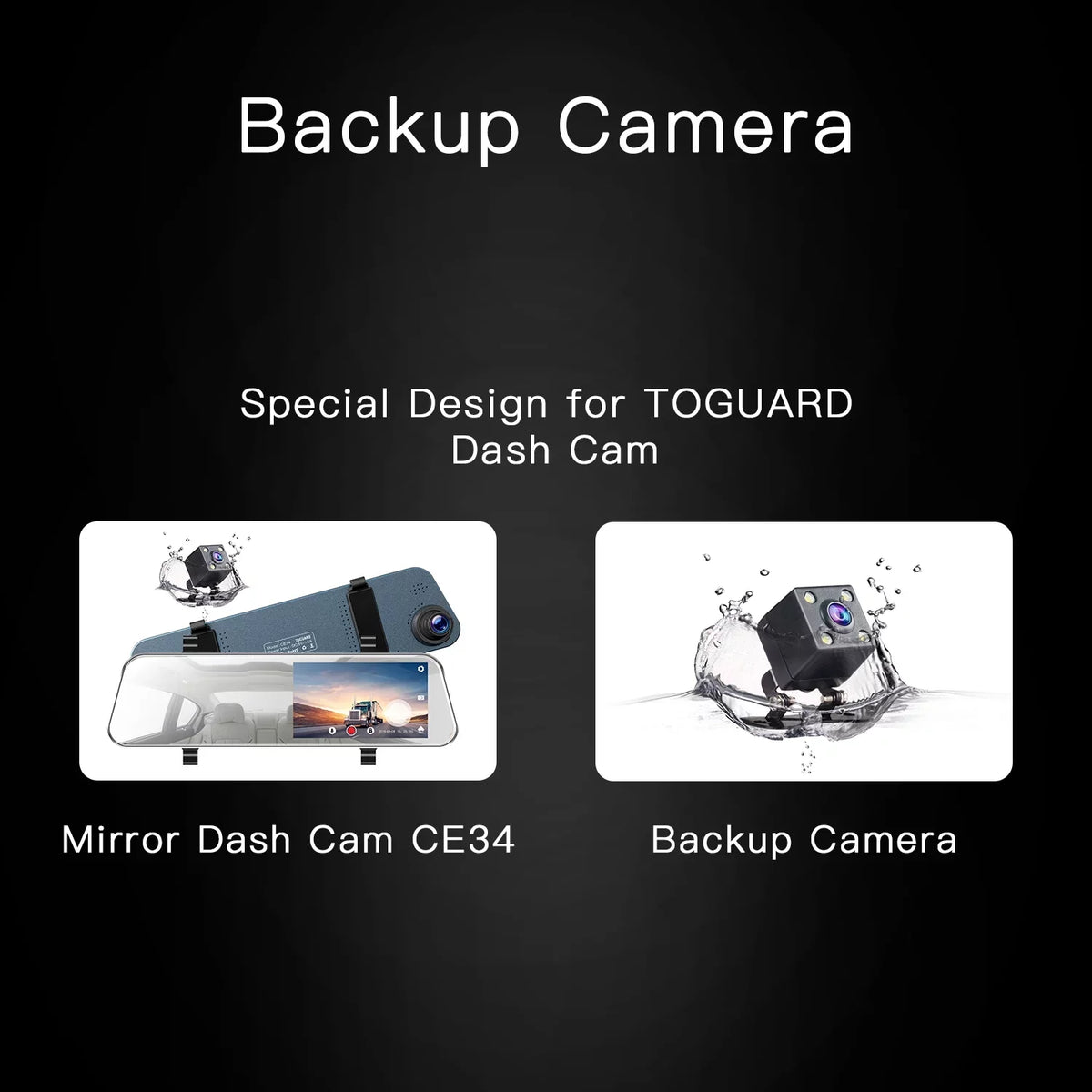 Toguard Mirror Dash Cam For Cars, 1080P Hd Rear View Mirror Camera, 5'' Ips Full Touch Screen Front And Rear Dual Dash Camera With G-Sensor, Parking Monitor, Loop Recording, Parking Assistant