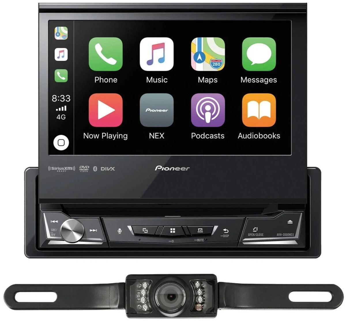 Camera License & Receiver Backup Pioneer DVD AVH-3500NEX Bluetooth Plate
