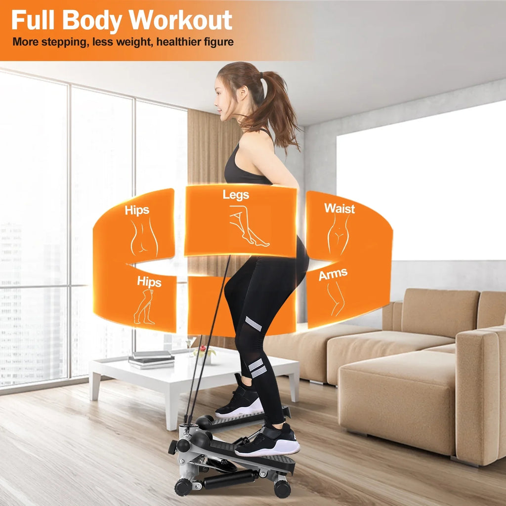 iMounTEK Exercise LCD Stepper Gray for Mini Stepper Monitor, Max Stepper 330.7LBS Fitness with