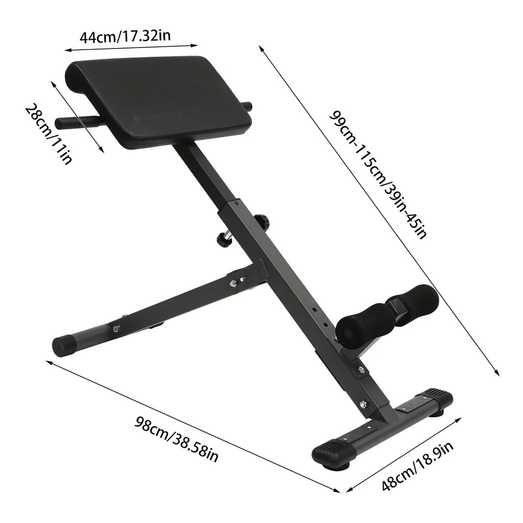 5-Level Bench Roman Home 330 Machine Adjustable Gym Chair up Sit Extension for lbs Black Workouts
