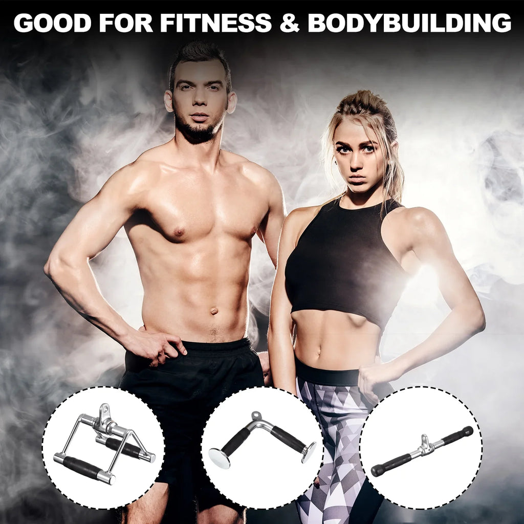 Tricep Machine Attachment Accessories, Down Gym Silver Press for Cable