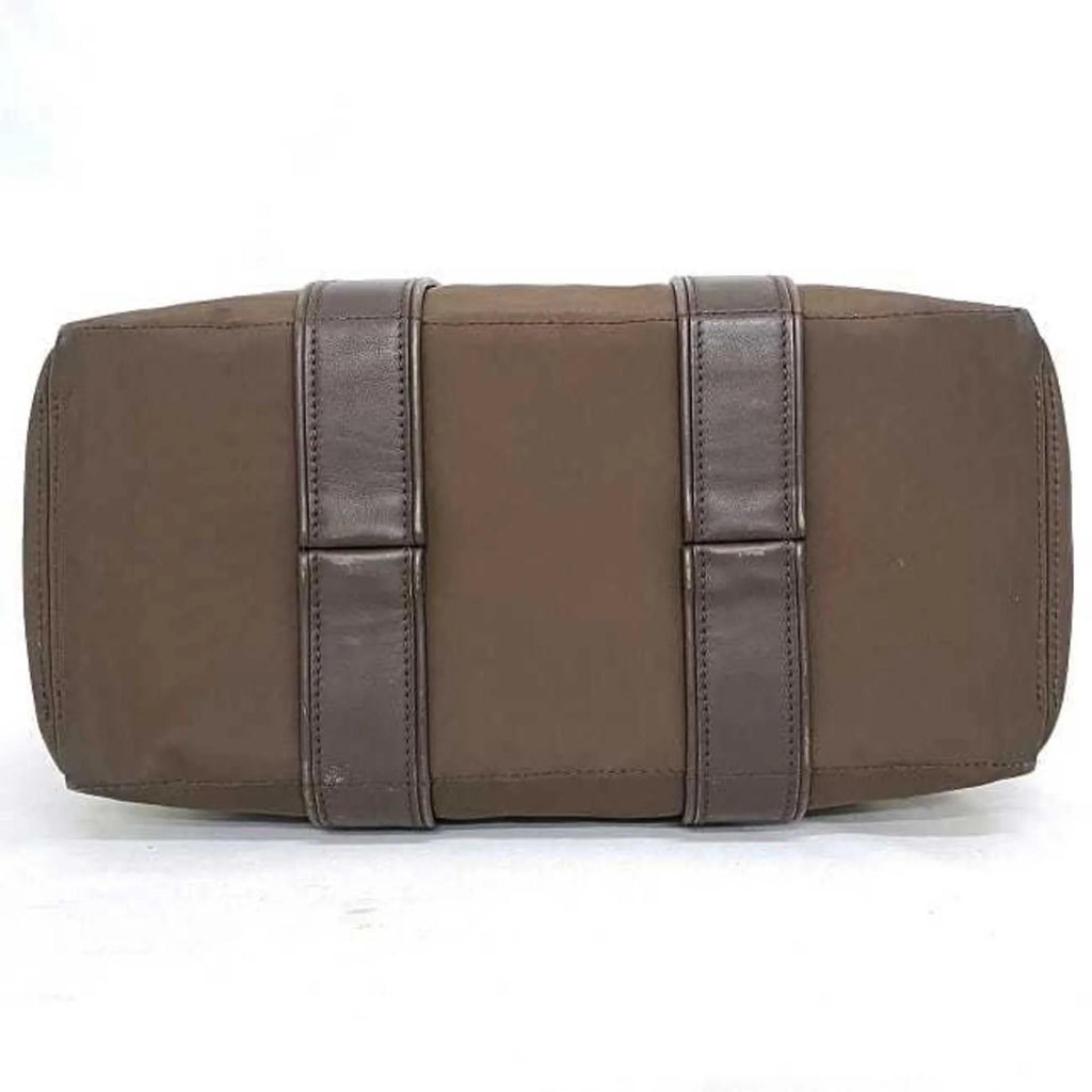 Second-Hand Hermes Tote Bag Acapulco Pm Brown Silver Handbag Nylon Leather Hermes Women'S (Fair)