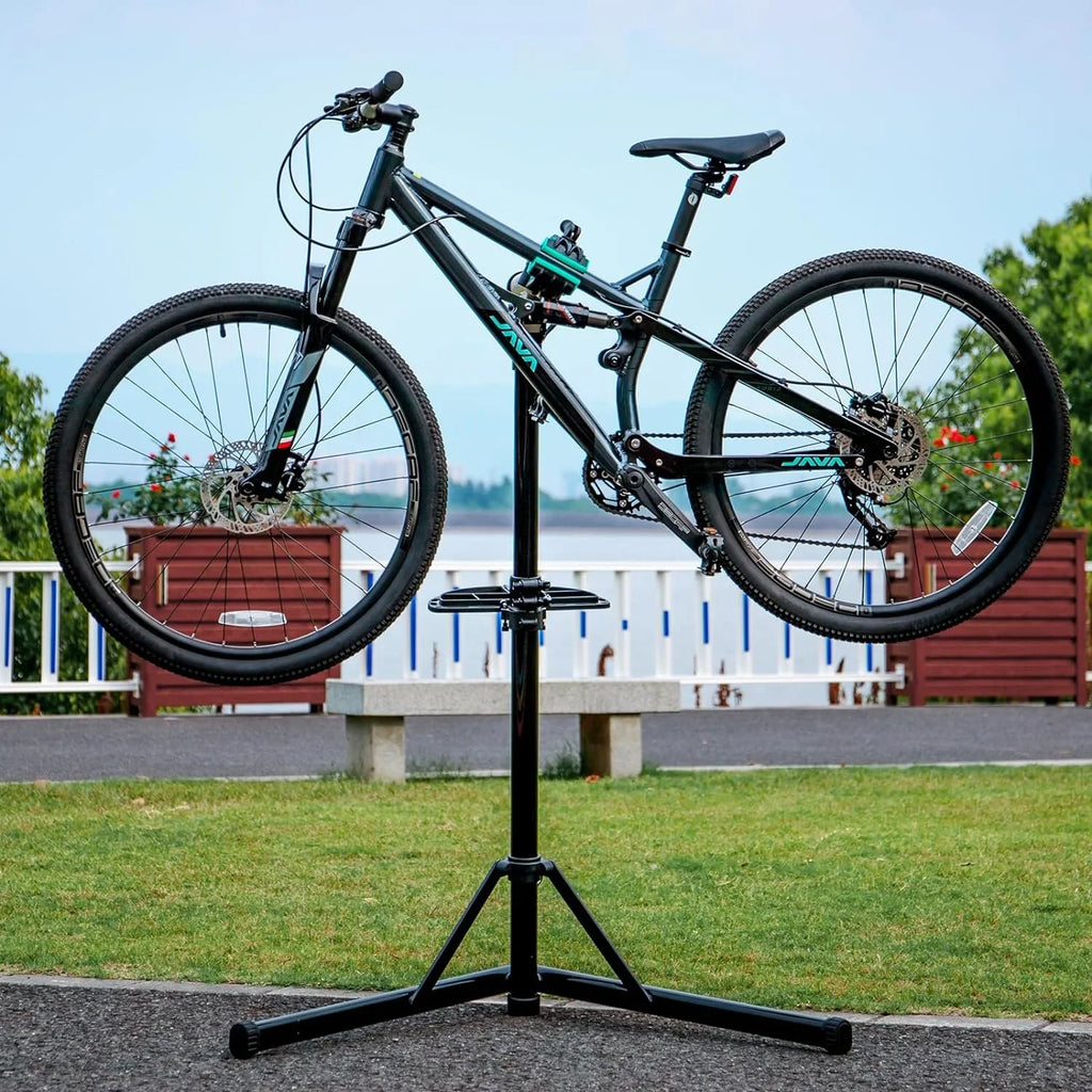 Bike Repair Stand(Max Load 55Lbs/ 110Lbs)- Bike Stand For Workstand Maintenance - E Bike Repair Stand Bicycle Shop Home Mechanics For Mountain Bike And Road Bike (Max Load 110Lbs)