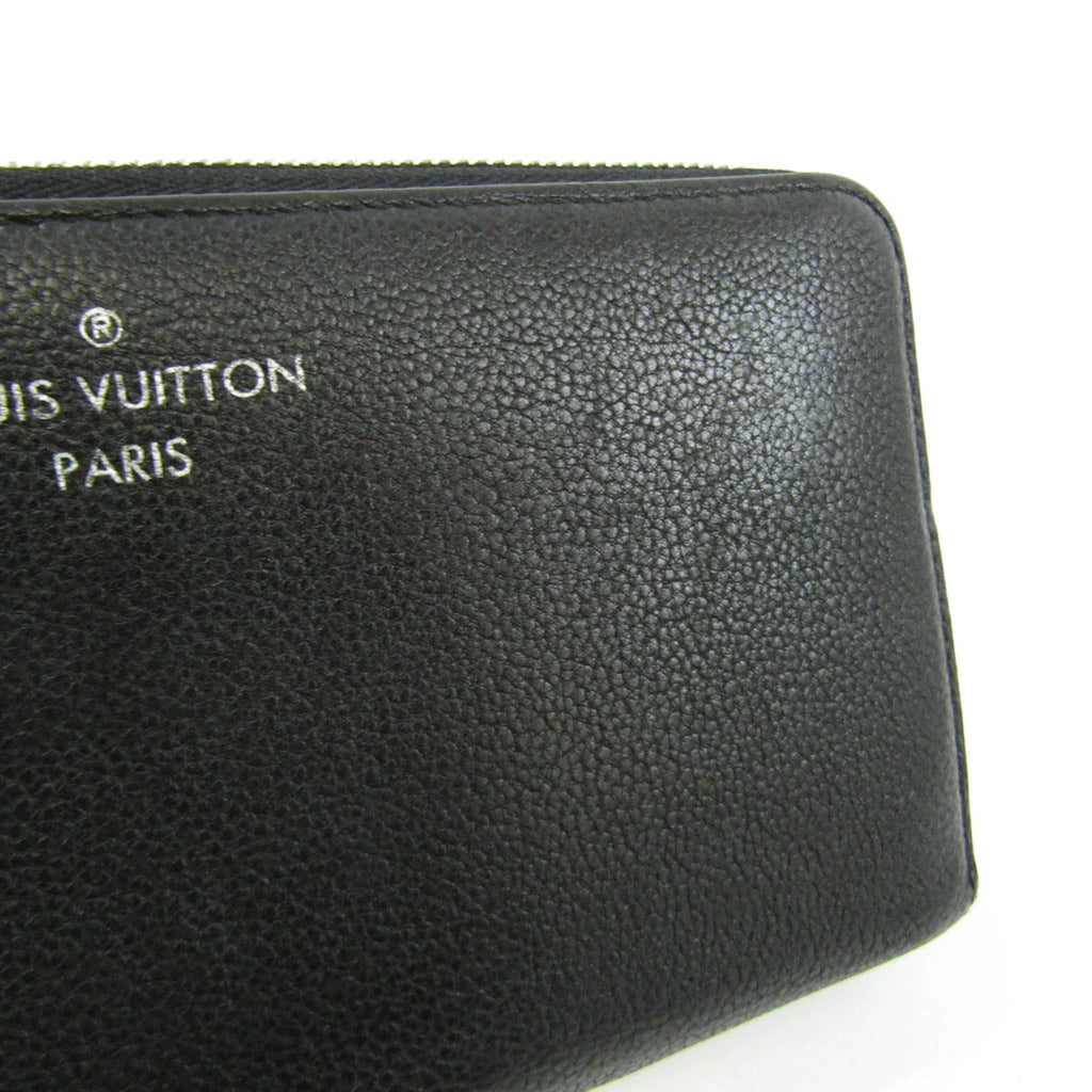 Pre-Loved Louis Vuitton Portefeuille Comet M60146 Women'S Veau Cachemire Leather Long Wallet (Bi-Fold) Noir (Good)