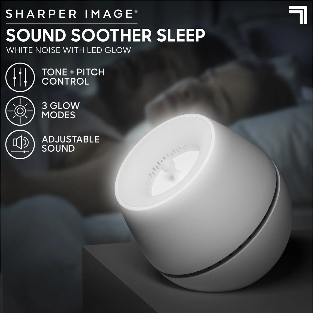 LED Sharper Noise Glow Wind, White With Image® Machine Soother Sound