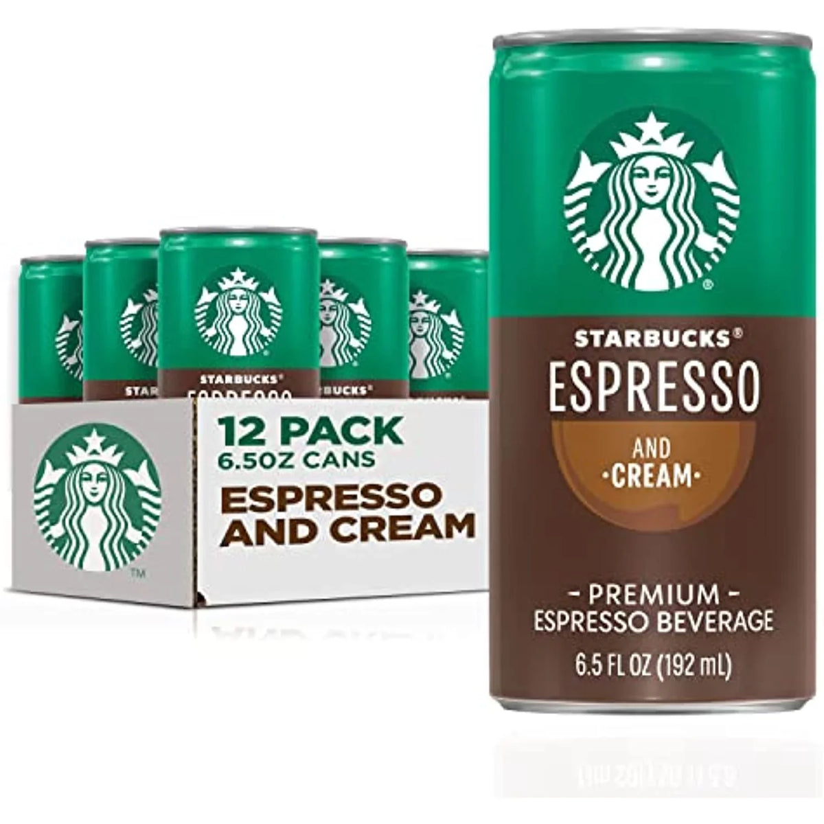 & (12 Cream, To Drink Cans Starbucks Vary) Espresso Ready Coffee, 6.5Oz (Packaging May Pack)