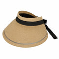 Summer Wide Hat SLV1280 Brim (Beige) Visor Packable Womens Sun Beach WITHMOONS