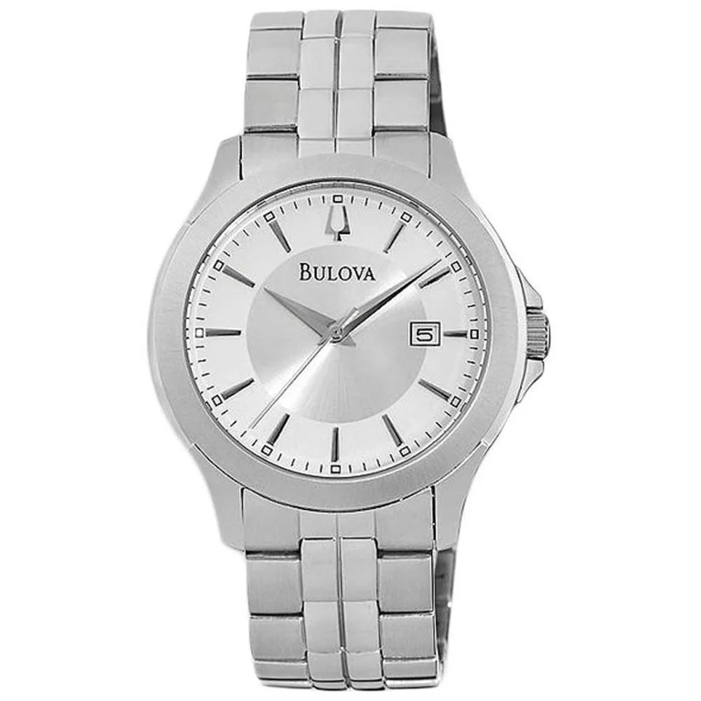 Men's Bracelet Quartz 96B167 Silver Steel Stainless Dial Watch