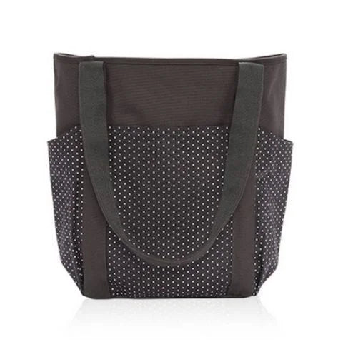 Charcoal NO Gift Go To Mummy Shoulder 31 EMBROIDERY Tote Utility Shopping Swiss Dot In Bag New Hobo City