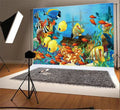Coral Sweet Photography Aquarium Wallpaper Background Bubble Blue Interior Fish liquid Cartoon GreenDecor Underwater Gir World Ship Backdrop 7x5ft Boys