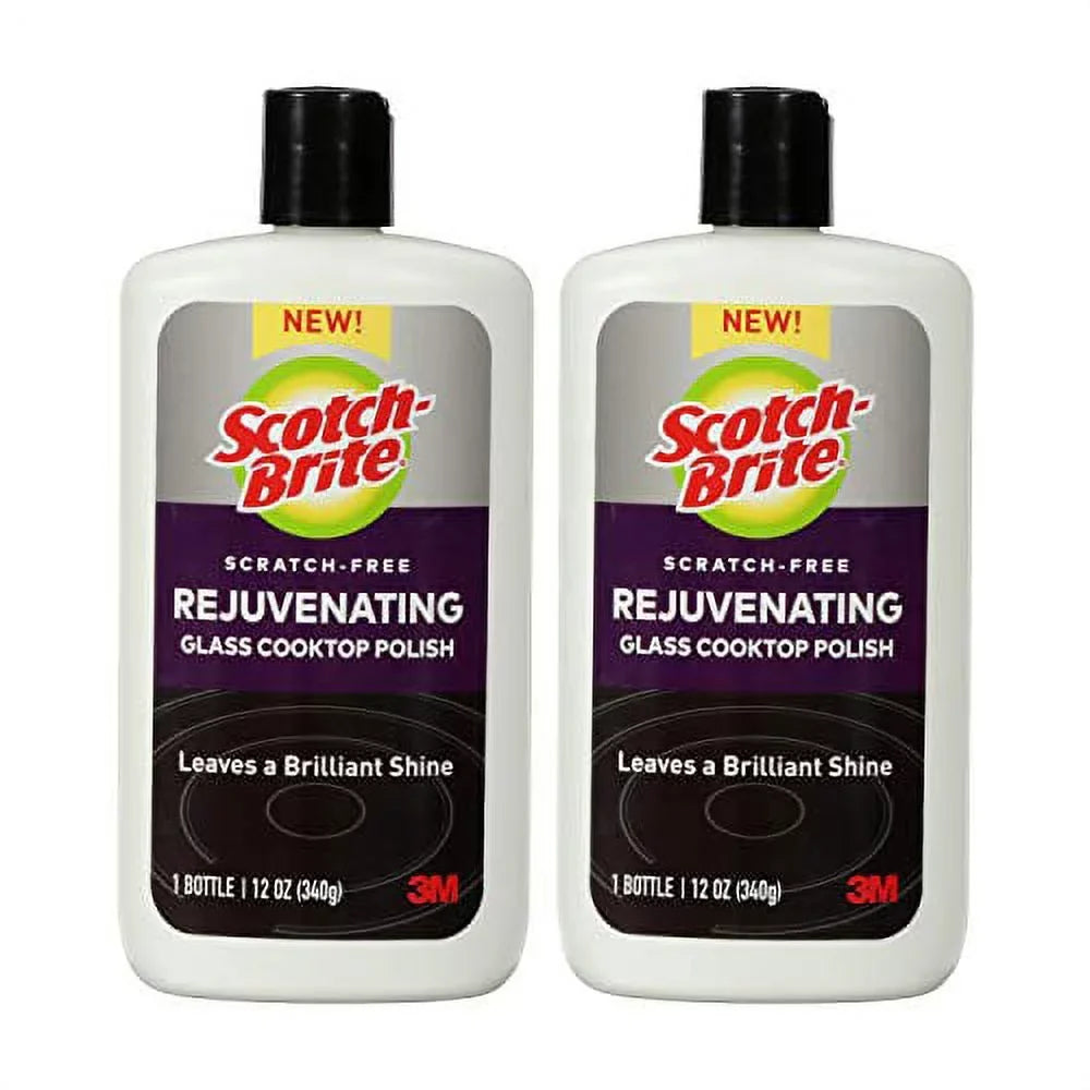 Pack of Rejuvenator 2 Scratch-Free, Scotch-Brite Polish, Cooktop Glass 12 Ounce