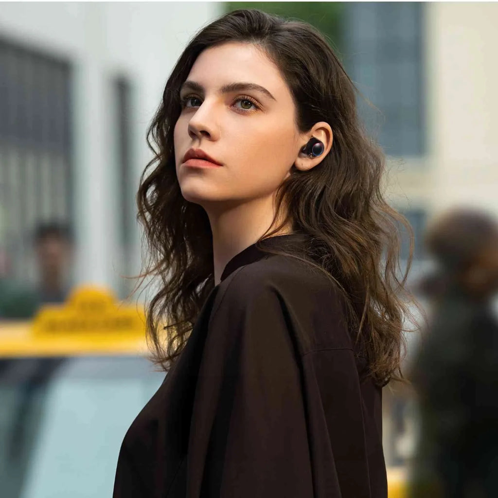 Urbanx True Wireless Bluetooth Earbuds + Charging Case, Black, Dual Connect, Ipx5 Water Resistance, Bluetooth 5.2 Connection, Balanced, Bass Boost Compatible With Oneplus Ace 2