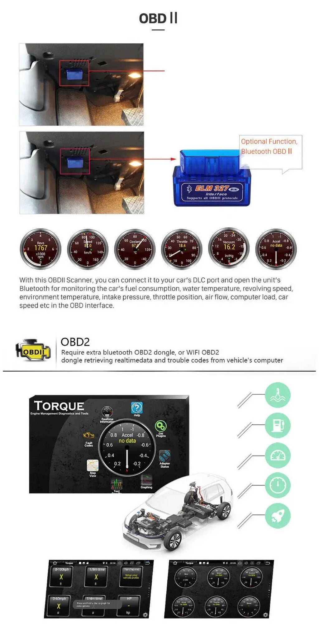 2006-2011 GPS Android Touchscreen for & Stereo FM BT 12 Car 1280*720 Navi Auto Carplay Honda Support inches Camera Backup 10.1 Radio IPS Car Android Civic 2+32GB