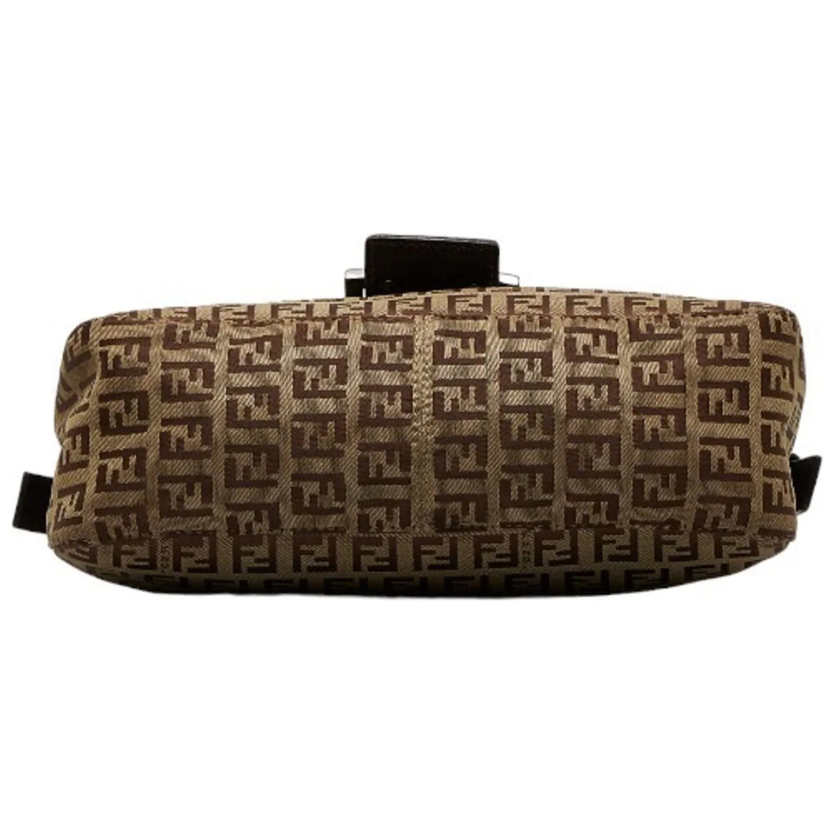 Bucket Brown Women's Bag 8BR003 Pre-Owned Canvas Zucchino Shoulder Mamma (Fair) FENDI Leather