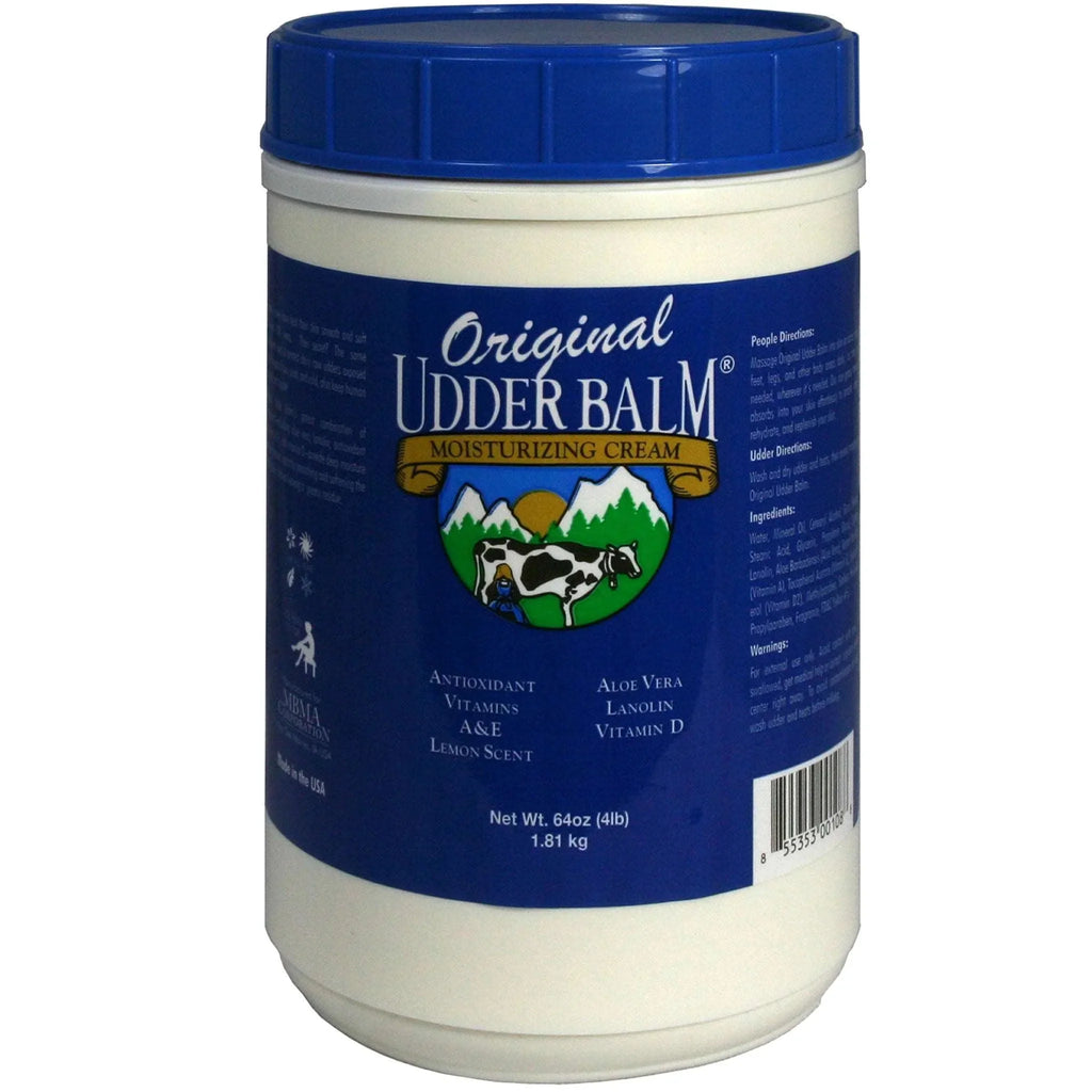 Moisturizing Original Aloe Udder Balm with Lanolin & refill 64oz tub Cream