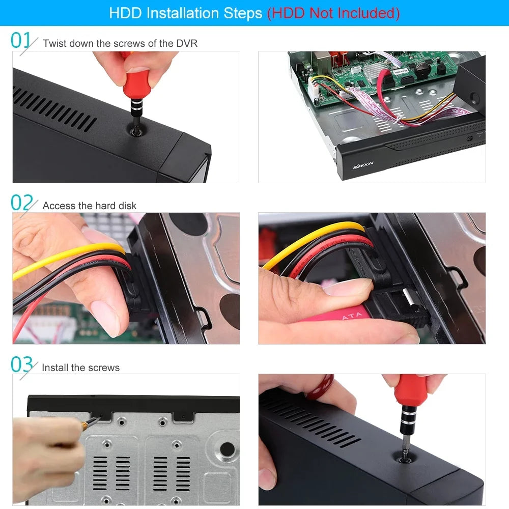 Digital Security Remote 1080P CCTV DVR Kit DVR System Video 5 Phone Monitoring KKmoon P2P 8CH Camera Surveillance in 1 Recorder