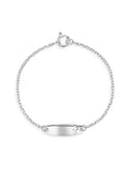 Identification Toddler Silver Sterling Bracelet Cross Baby Girls for & 5" 925