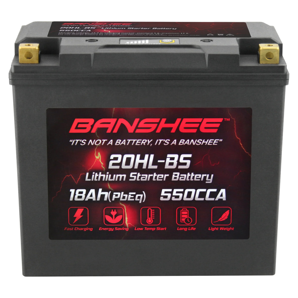 Banshee Ytx20L-Bs Lifepo4 Motorsports Battery Compatible With Can-Am Outlander 1000 Efi Xt-P 2013 To 2016