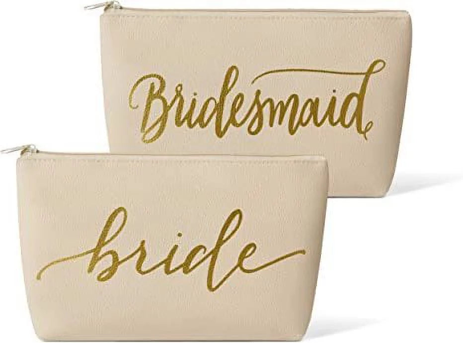 Bridal 11 Samantha Set Parties, - Showers Makeup of Bags Party Beige and and Bridal for Margaret Cream Weddings Leather Bride Bachelorette - Faux
