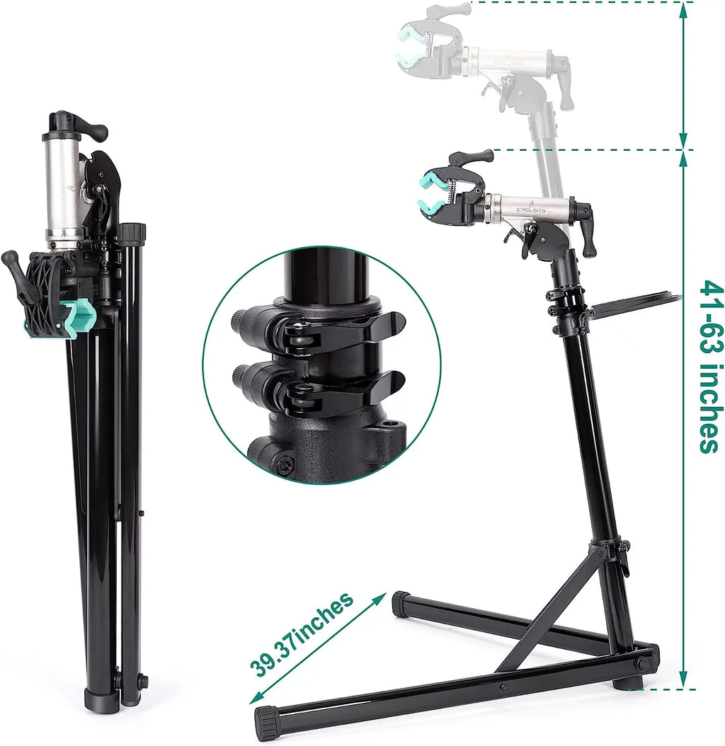 Bike Repair Stand(Max Load 55Lbs/ 110Lbs)- Bike Stand For Workstand Maintenance - E Bike Repair Stand Bicycle Shop Home Mechanics For Mountain Bike And Road Bike (Max Load 110Lbs)