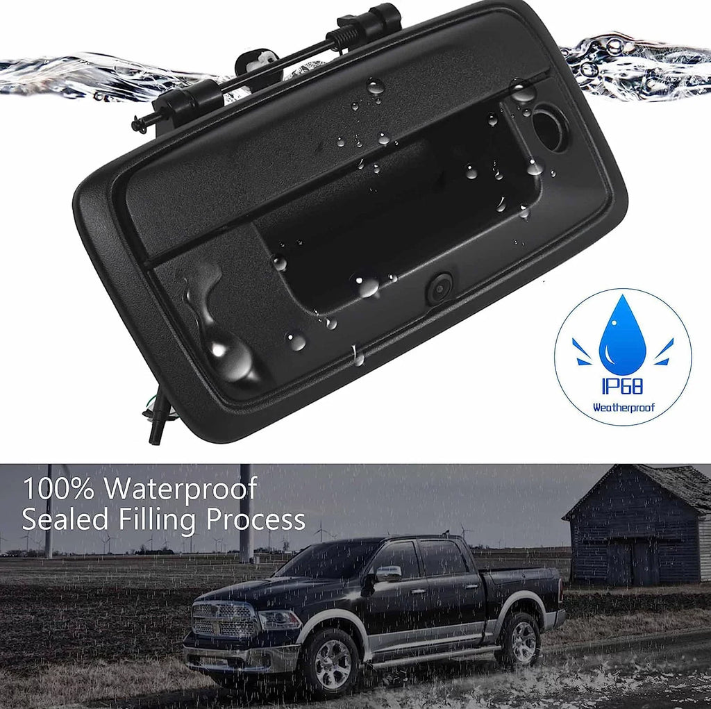 for Rear Camera Silverado 1500 Tailgate View Sierra 2014-2018 Handle Assist RED Chevrolet Camera GMC Park Backup WOLF