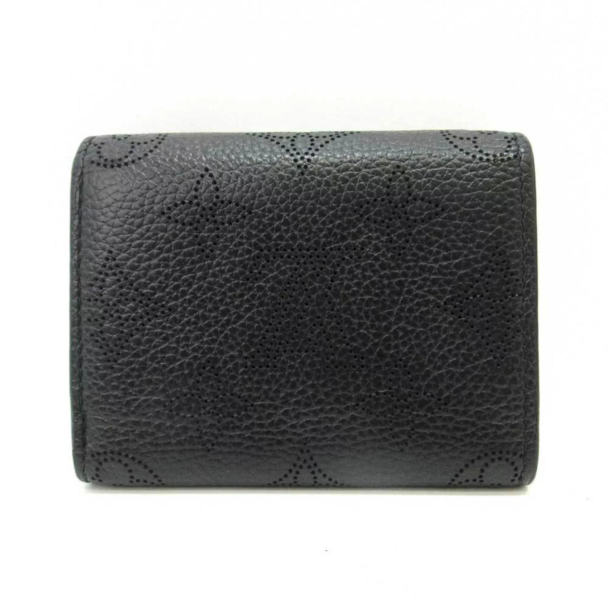 Second-Hand Louis Vuitton Wallet Portofeu Ilysse Xs Noir Black Mini Trifold Women'S Monogram Mahina M67498 Louisvuitton (Good)