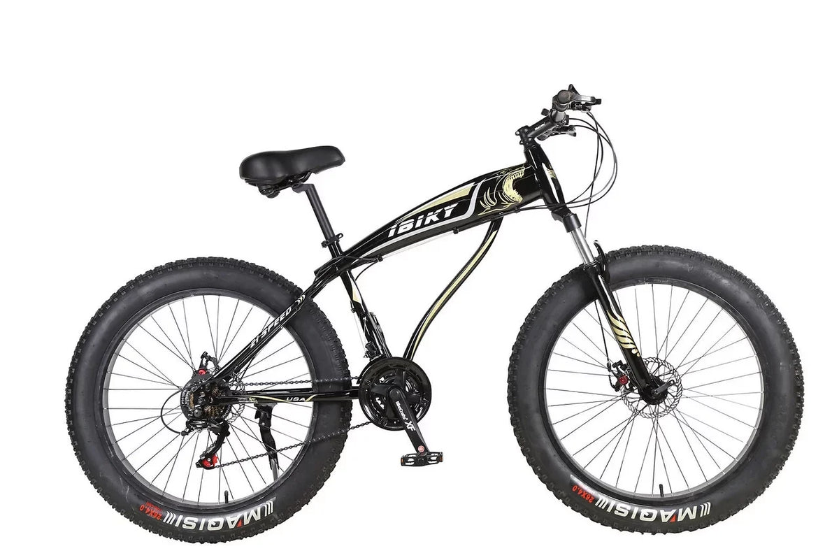 Bike Snow Grass MTB Fat Inch 4.0 21 and 26 Speed Shark Black Bike Tire Sand