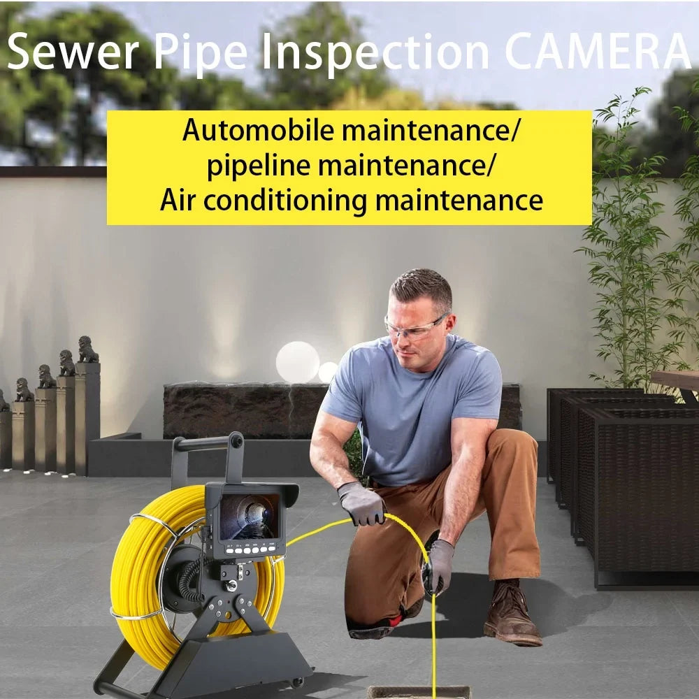 Sewer Drain 22MM Battery IP68 20m Industrial 4500mA Camera, with Inspection Pipeline 4.3 Sewer 1000TVL Monitor Endoscope