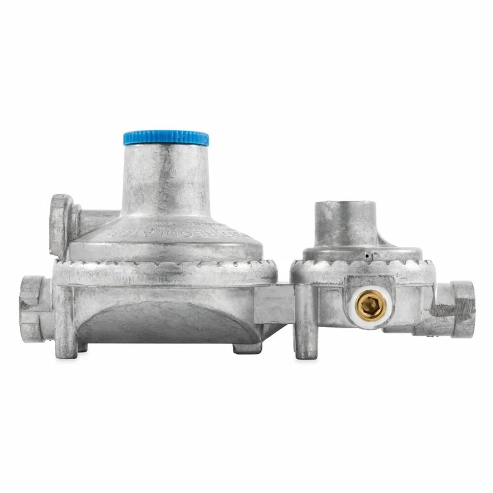 Camco Vertical 2-Stage Rv Propane Regulator - Silver (59313)