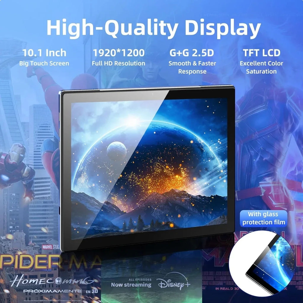 Your Tablet Radio, with Ultimate HD 10.1": Center FM Display, Entertainment BYYBUO 12 Android Full