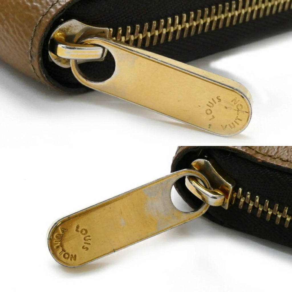 Pre-Loved Louis Vuitton Monogram Giant Long Wallet Round Zipper Zippy M69353 Unisex (Good)