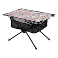 BBQ Folding Fishing Bag Storage Table Portable exterior Beach Roses for Travel Picnic Flowers Compact with Abstract Table Table Camping