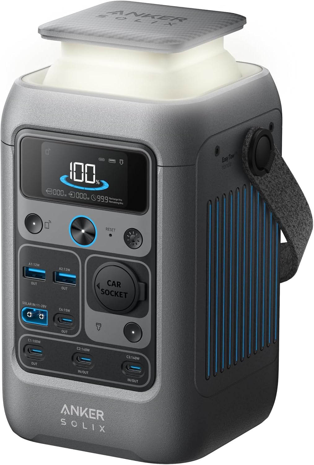 Stacja Zasilania Dc Anker Solix C300, 288 Wh, Przenośna Stacja Zasilania, Akumulator Lifepo4, Generator Słoneczny 300 W, Na Biwak, Podróż I Sytuacje A