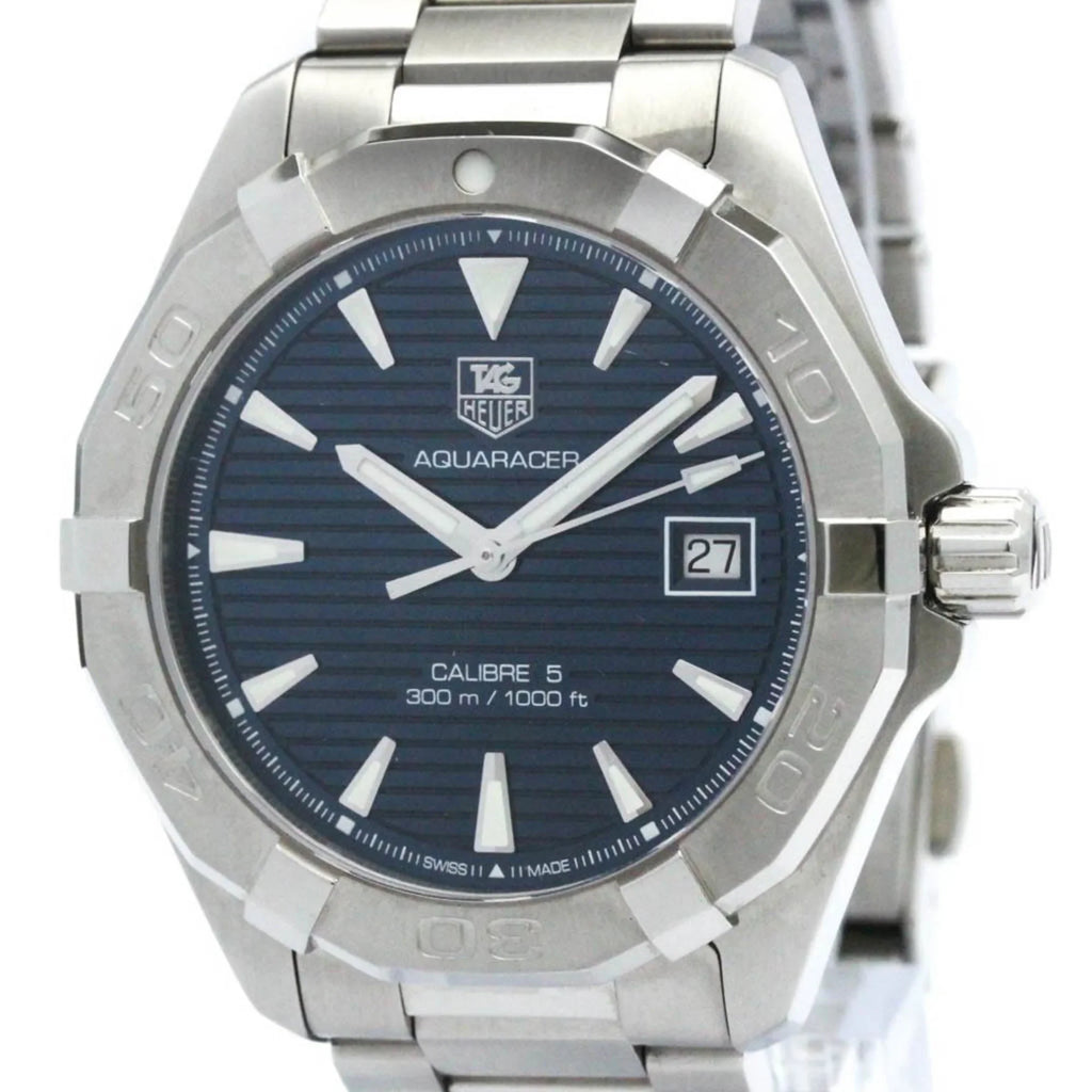 Steel TAG Aquaracer Calibre Automatic (Good) Polished Watch HEUER Pre-Owned BF570555 WAY2112 5