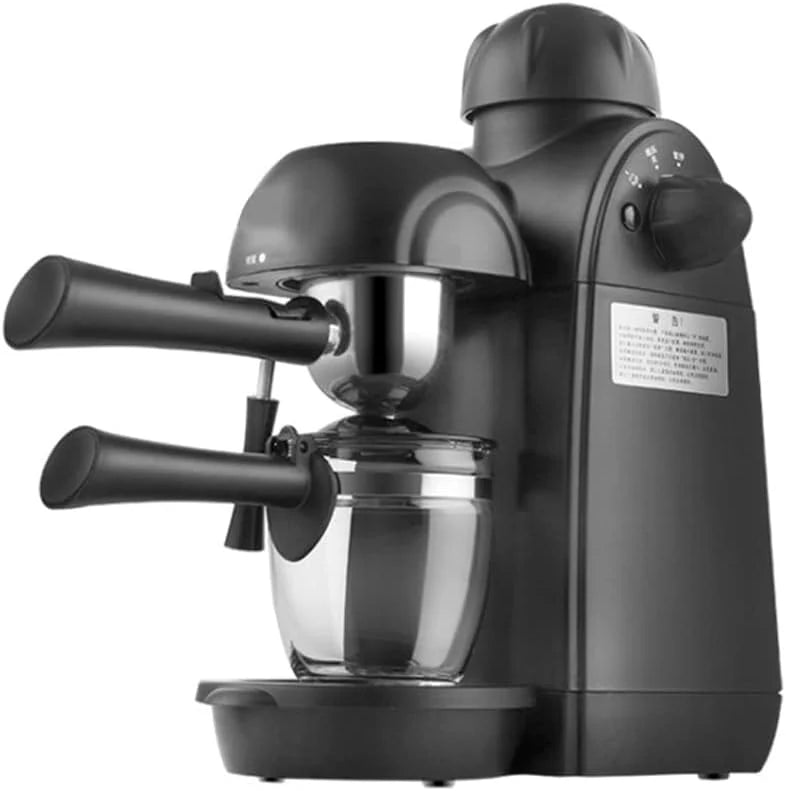 Espresso Machine 5 Bar Pressure Coffee Maker Small Semi-Automatic Steam Espresso Machine 64-Hole Extraction System 4-Speed Adjustment 240Ml Large Capa