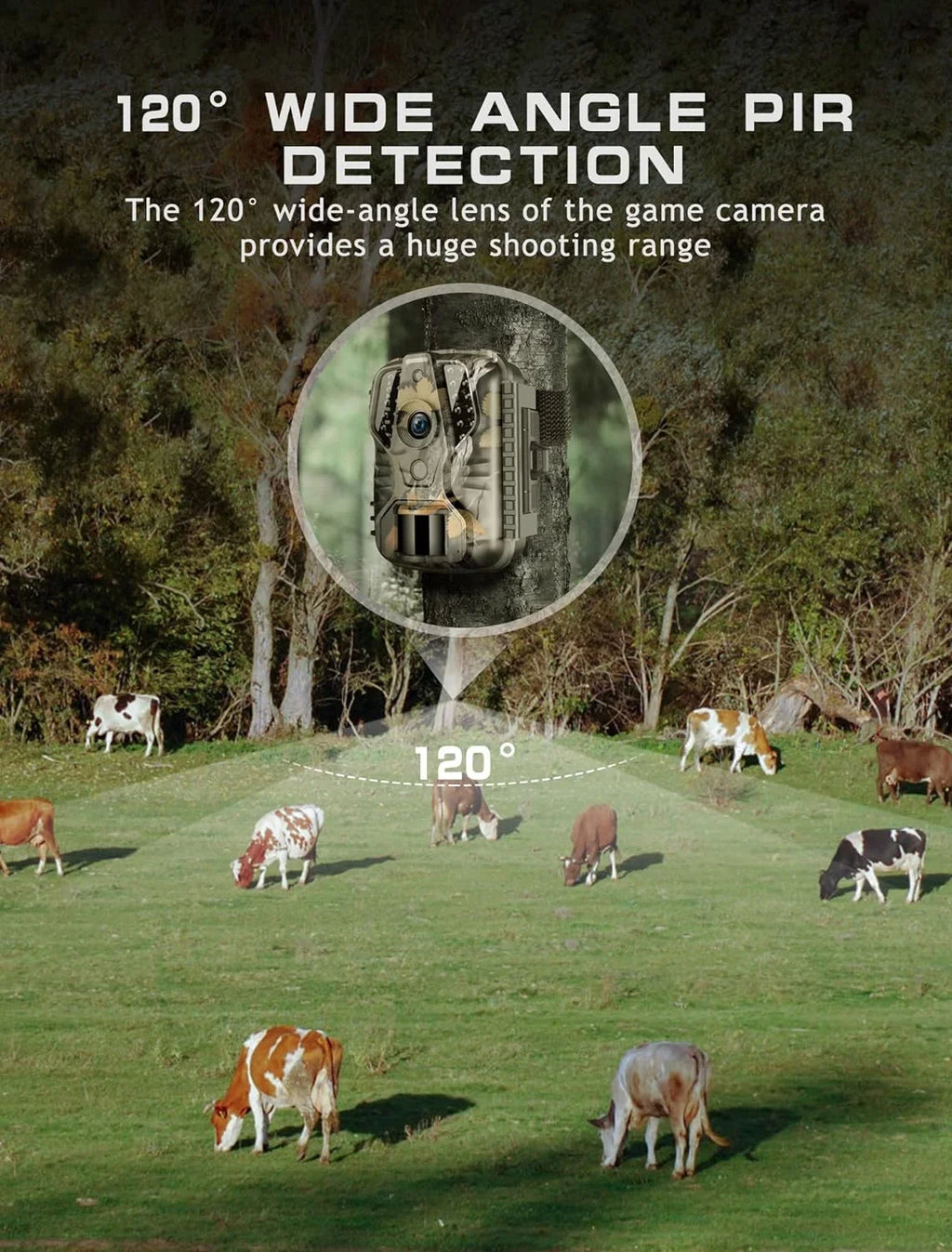 20MP - Waterproof, Mini with Wildlife Night Trigger 0.2s Motion Camera Hunting-M9 Vision Camera Activated Camera Trail for Game 1080P Monitoring Hunting Deer Time