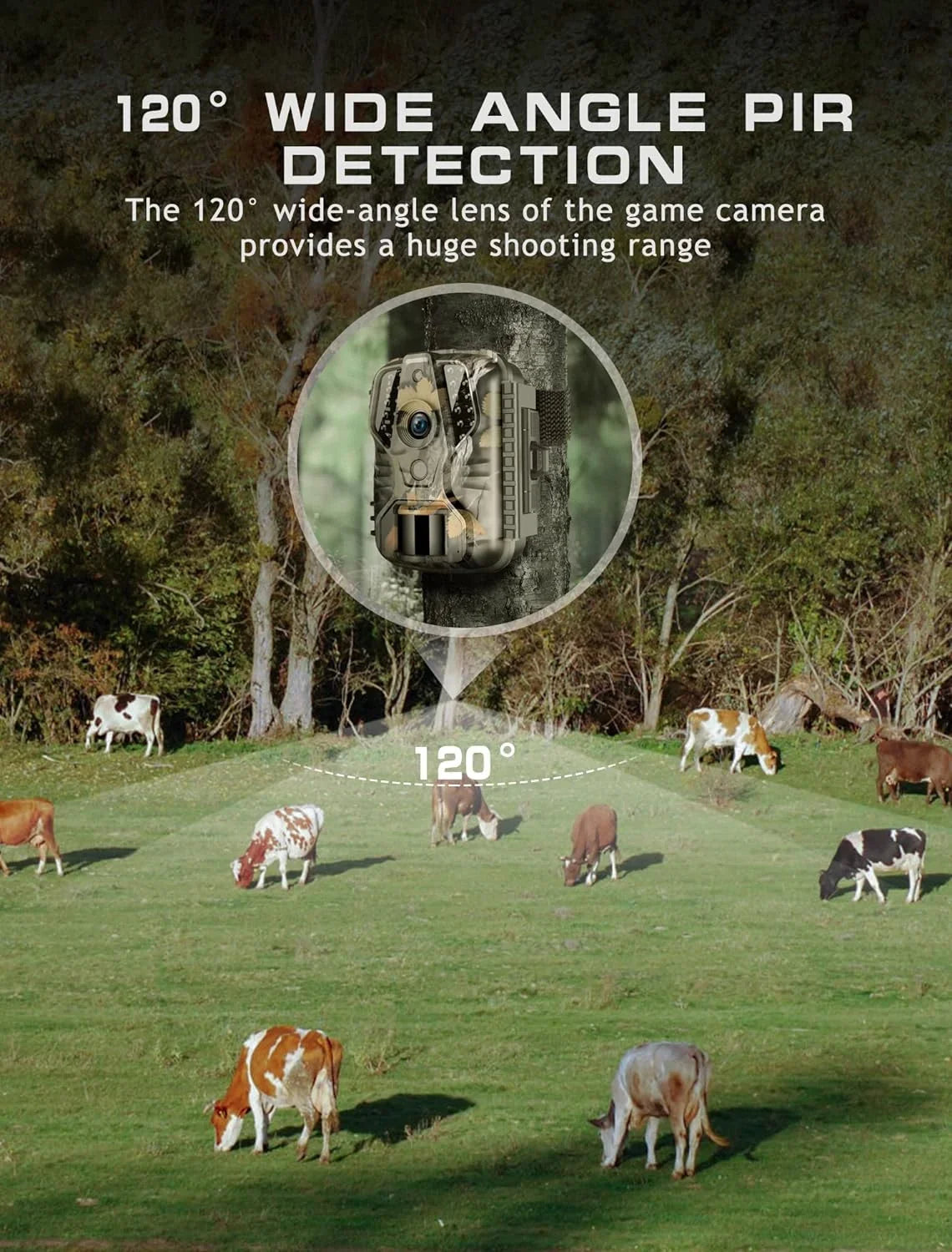 20MP - Waterproof, Mini with Wildlife Night Trigger 0.2s Motion Camera Hunting-M9 Vision Camera Activated Camera Trail for Game 1080P Monitoring Hunting Deer Time