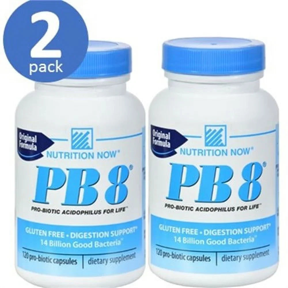 2 Pack Pb 8 Pro-Biotic Acidophilus, 120 Capsules Each
