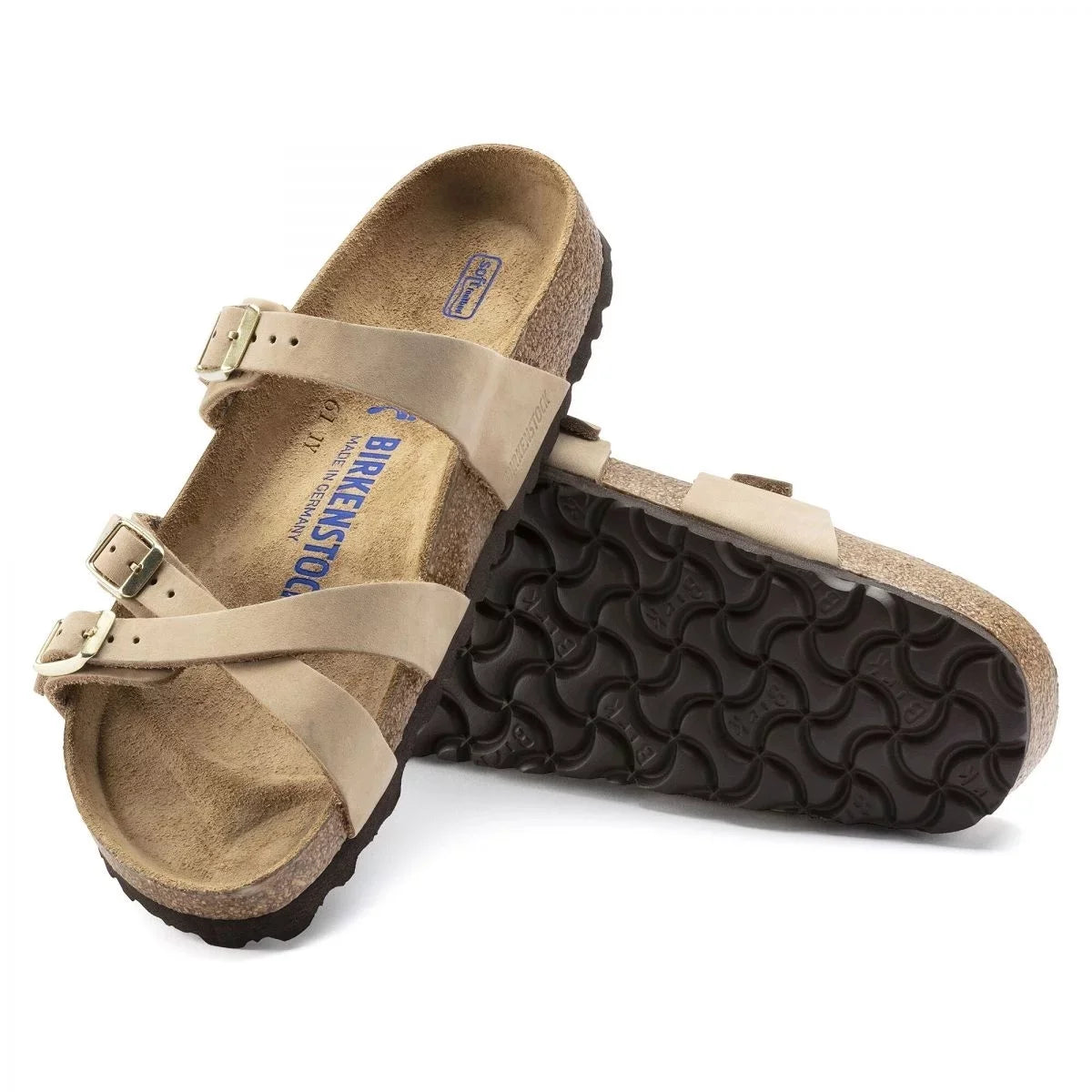 Nubuck SANDCSTLE - Footbed Franca Soft - 1022973 Women's Birkenstock Sandcastle Narrow