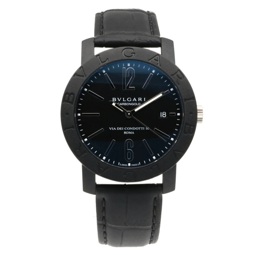 men's BVLGARI Bvlgari (Good) carbon self-winding BB40CL watch Pre-Owned